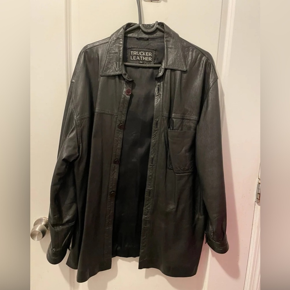 Genuine Leather Shirt/Shacket